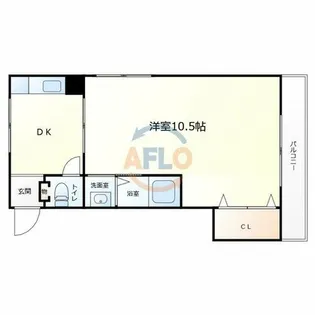 コーポ長野【2階】の間取り