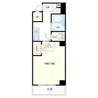シーダー針中野【3階】の間取り