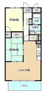 ドミール栄【4階】の間取り