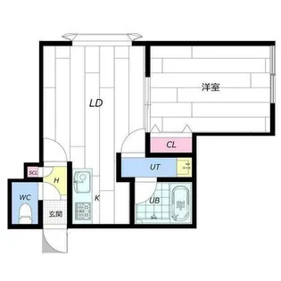 ヴィレッジ精進河公園【1階】の間取り