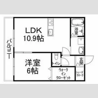 カーサ・フェリーチェ長岡京【2階】の間取り