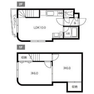 パルコート澄川【1階】の間取り