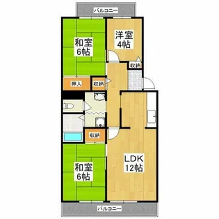 エスポワール岩湧(イワワキ)【1階】の間取り