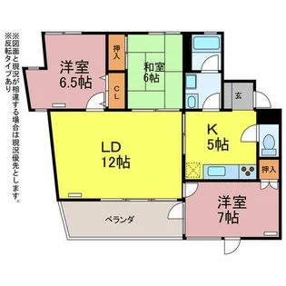 ウエスト2【501号室】の間取り