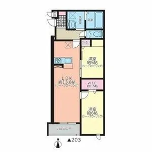 MOCXION MEIJO【2階】の間取り