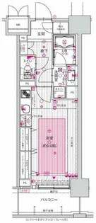 エスリード長堀タワー【2階】の間取り
