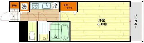 エスリード・ザ・グラン天六【9階】の間取り