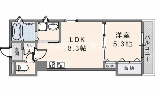 荒本フラワーレジデンス【302号室】の間取り