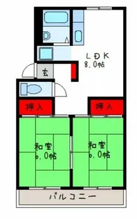 プレジール鹿野【2階】の間取り