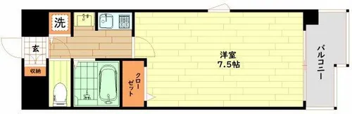 プレサンス本町リアルシティ【8階】の間取り