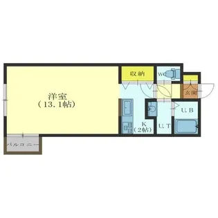 ノースコート深堀Ⅱ【402号室】の間取り