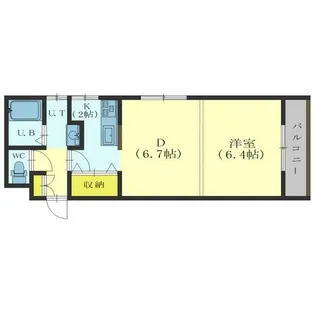 ノースコート深堀Ⅱ【201号室】の間取り