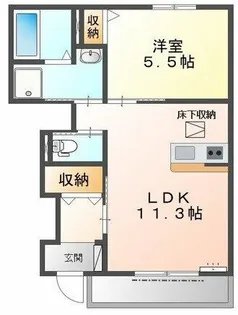 トゥルーハート【103号室】の間取り