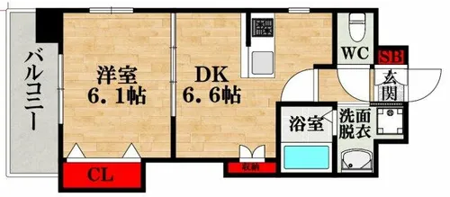 Luxe大正【3階】の間取り