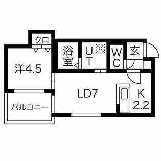 welina南郷16【102号室】の間取り