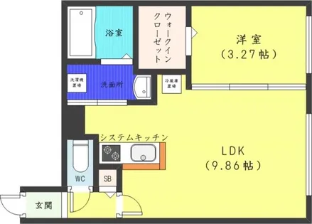 Ritz GRANDE中島公園【4階】の間取り