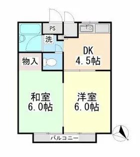 江川マンション【1階】の間取り