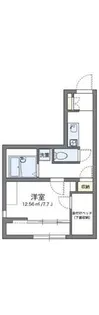 レオパレス喜連北【2階】の間取り