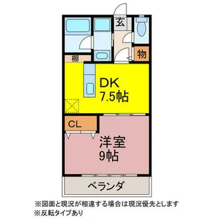 愛知県豊川市西口町2丁目【アパート】の間取り