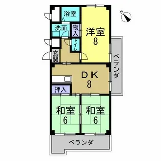 メゾン兜山Ⅰ【2階】の間取り