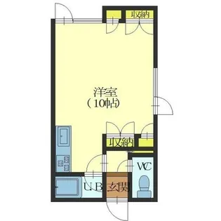 スリープラザ【D号室】の間取り