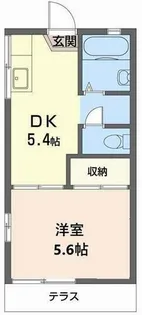 ケネス夙川【206号室】の間取り