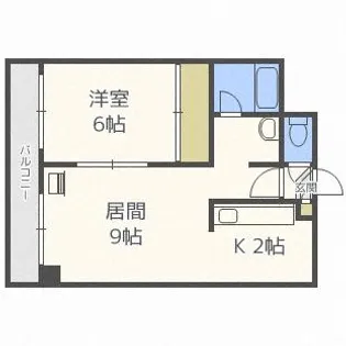 北海道札幌市中央区南六条西7丁目【マンション】の間取り