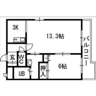 ドームポプラ【2階】の間取り
