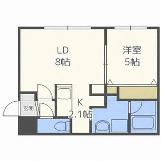 メゾンド学園前【4階】の間取り