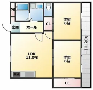 七福興産ビル【4階】の間取り