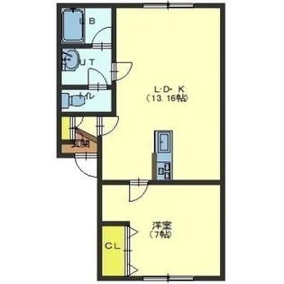 ラ・メゾン・ボワⅢ【202号室】の間取り