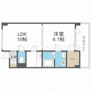 クレセント千里中央【3階】の間取り