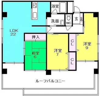 メインステージ夙川【301号室】の間取り