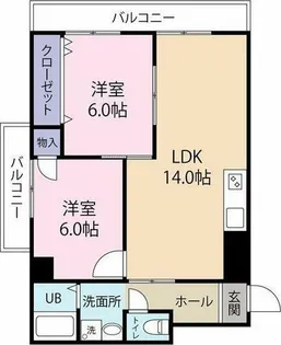 神野マンションⅡ【3階】の間取り