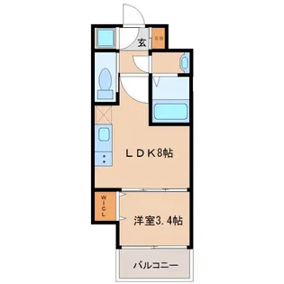 SERENiTE三宮【5階】の間取り