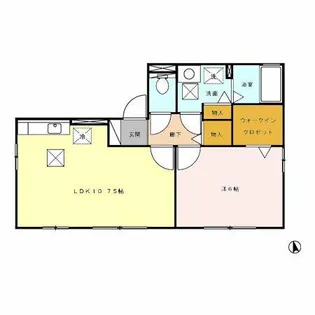 クレール ヴィラ【1階】の間取り
