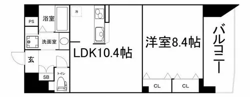ビラージュプラム【6階】の間取り