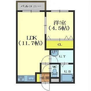 ユニbox.4【202号室】の間取り