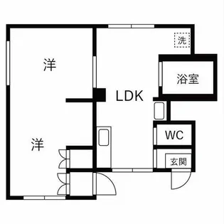 コーポラス華【6号室】の間取り