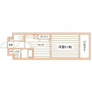 エスポアール春日井【202号室】の間取り