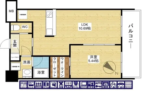 プレジオ吹田【3階】の間取り