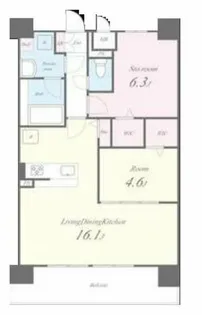 アウトフィールド海老江【4階】の間取り