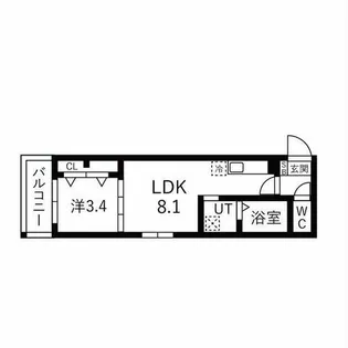 F asecia laso【203号室】の間取り