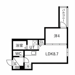 F asecia laso【205号室】の間取り