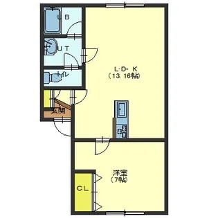 ラ・メゾン・ボワⅢ【202号室】の間取り