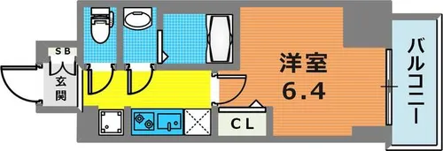 CREST TAPP DITA 神戸西パークフロント【6階】の間取り