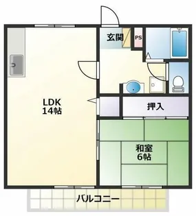 ユトリロ大岩【203号室】の間取り
