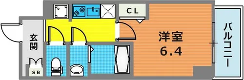 CREST TAPP DITA 神戸西パークフロント【605号室】の間取り