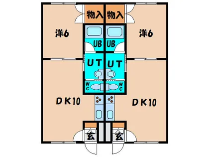ピュアパレス豊川【410号室】の間取り
