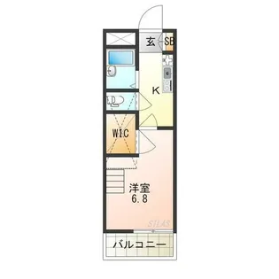 レオパレスアブリール3番館【205号室】の間取り